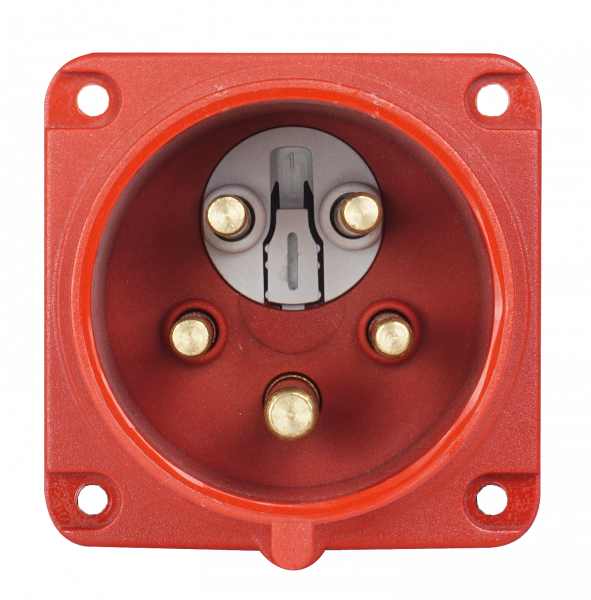 CEE Anbaustecker 5x16A IP44 mit Phasenwender